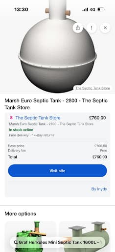The Septic Tank Store — Customer photo